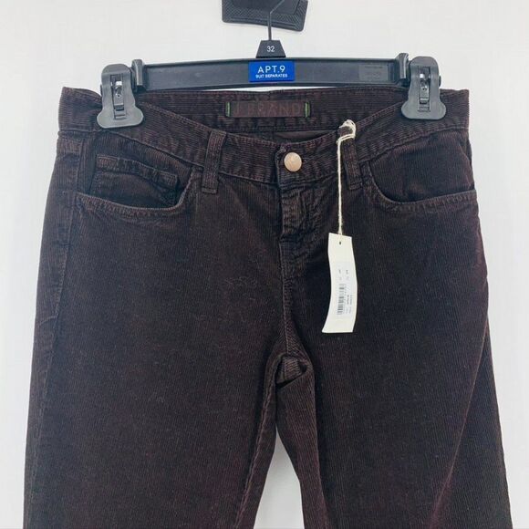 J Brand Brown Corduroy Bell Bottoms NWT Sz 24 - Picture 2 of 9